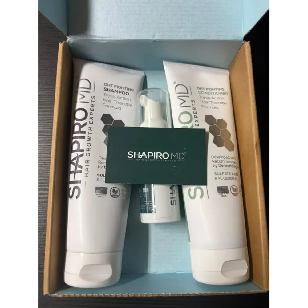 Shapiro MD Hair Loss Shampoo and Conditioner with Leave-In Daily Foamer